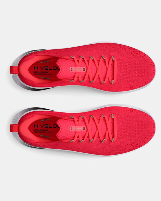 Zapatillas de running UA Velociti 3 para mujer, Red, pdpMainDesktop image number 2